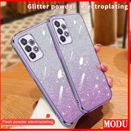 Casing Deluxe Plating Glitter Soft Phone Case Compatible with Samsung Galaxy A34 A33 A32 A31 A30 A24 A23 A21S A20 A20S F42 M32 M22Shockproof Soft Phone Case
