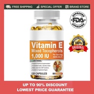Vitamin E 1000 IU 120 Capsules Blended with D-Alpha Tocopherol Antioxidant