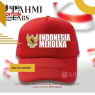 MERAH Dgf-4 Me41 New Arrival NEWEST 80TH INDONESIAN INDEPENDENCE DAY HAT RED WHITE INDONESIA INDEPEN