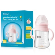 Newborn Feeding Glass Bottles 80/160/240ml High Borosilicate Wide-mouthed Anti-bloating Clear Scale 