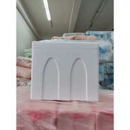 Foam box Seafood/Frozen food polystrene box fruit box gabus putih Ice Box white box insulation box c
