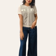 76398 | STRETCH KNIT TOP WITH BLACK BROWN CHIFFON COMBINATION