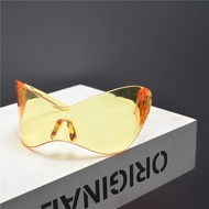 DOYM European and American Retro Oversized Frame Sunglasses for Women Y2k Windproof Frameless Drivin