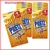 【Direct From Japan】Pretz Roasted Salted Butter 57g x 10 Snacks Pretzels Hokkaido Fermented Butter Wh