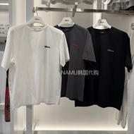 Wilson High-quality Men's Letter Label Printed Crew Neck Tennis Short Sleeve 100% Premium Cotton T-S