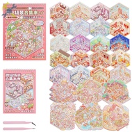 DIY Scene Sticker Book with Tweezer Creative 3D House Sticker Cute 3D Miniature Scene SHOPCYC7184