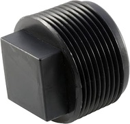 Caplugs QTP31KA1 Plastic Square Head Threaded Plug. TPN-3, PE-HD, to Plug NPT Thread Size 1/4-18", B