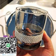 酒杯施華洛世奇元素水晶茶杯玻璃杯輕奢帶鉆威士忌杯歐式洋酒杯紅酒杯