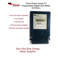 EMES DTS150-l Three Phase Actual CT Programmable Digital Energy Kwh Meter DTS150I xxx/5A