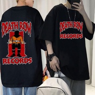 Rapper Snoop Dogg Death Row Records T-shirt High Quality Streetwear Men Casual Vintage Tshirt Men's Oversized Loose Tees XS-4XL-5XL-6XL