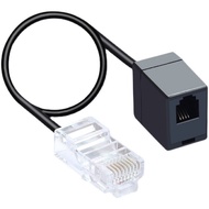Ready Stock RJ45 to RJ11 Line Network to Telephone Line AC Network to Telephone 8P4C to 6P4 Network 