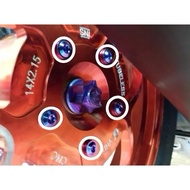 VND X1R REAR WHEEL TITANIUM BOLT 12 M8 THREAD PRICE FOR 5 BOLTS