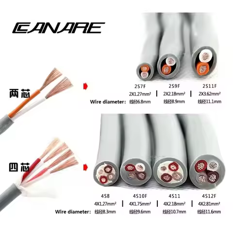 1 Meter Japan CANARE Two/four Core Speaker Cable Audio Surround 2S7F 2S9F 2S11F 4S8 4S10F+ 4S12F+ 4S