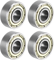 uxcell 694ZZ Deep Groove Ball Bearing Double Shield 694-2Z 1080094, 4mm x 11mm x 4mm Carbon Steel Be