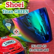 SHOEI CJ1 MHR TSR JF3 JF2 VISOR REVO BLUE REVO GOLD RAINBOW SMOKE SIANG MALAM CERMIN TOPI