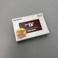 sony hd dv 63 dvc全新空白錄像帶   僅一盤，封皮完好，細節見圖