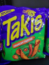 Takis Crunchy Fajitas กรุบกรอบฟาจิต้า แปรรูปด้วยมะนาว น้ำหนัก 113.4g.นำเข้ามาจากอเมริกา