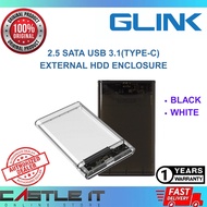 Glink MR212BK MR212WH 2.5" SATA USB 3.0 External HDD Enclosure 6TB Support Portable Case