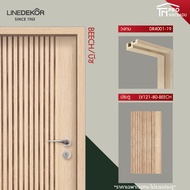 Line Dekor วงกบประตู ไม้สังเคราะห์ จากเกาหลี Polystyrene ขนาด 80x200 cm และ 90x200 cm อย่างหนา ลายไม