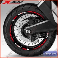 For HONDA XADV X-ADV x adv 750 Motorcycle Wheel Sticker 17″15″ Rim Decal Stripe Tape Accessories Waterproof