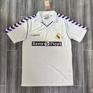 89 ~ 90 Real Madrid home retro jersey men casual sport football jersey