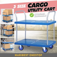 Platform Trolley Heavy Duty Hand Truck Trolley Cart PVC Cargo Trolley Troli Angkat Barang Troli Serb