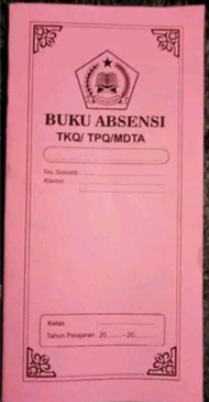 Buku Absensi TKQ TPQ/MDTA