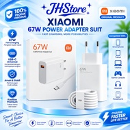 Travel Power Adapter Charger MI 67W 2in1 USB Kabel Type-C & Micro Casan Kualitas ORIGINAL