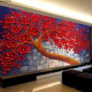 Local Stock△ﺴ♘DIY 5D Red money tree,Round Diamond Full Diamond painting，bead painting