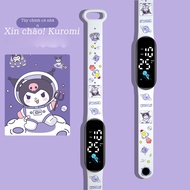 Kuromi Cartoon Digital Band Watch – Waterproof Cute Sport Wristwatch for Kids
