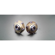 ♑ ▧  GR5 TITANIUM BOLTS, BAR END, UNIVERSAL, BURNT ITSALAYA DESIGN