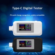 屯京 - 白色 Type-C 測表儀彩屏 數顯彩屏USB測表儀 Type-C測試儀 充電器檢測儀 電壓表 電流表 MX18