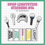 KPOP Lightstick Waterproof Stickers 16 | Epik High, Forestella, DKZ, FTISLAND, Highlight