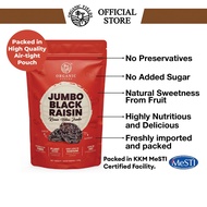 ORGANIC FIELDS USA Jumbo Black Raisin (250g) Gred A & B | Kismis Hitam