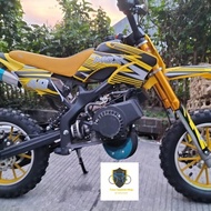 MOTOR BENSIN MINI TRAIL ANAK PCMOTO MGX D7-05 DOBLE STATER 50CC - AutoPrime1