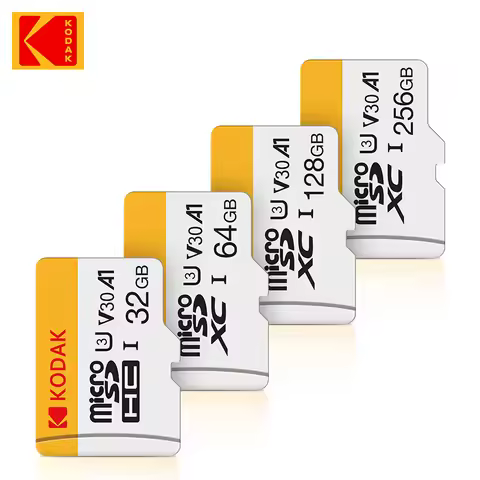 Original KODAK Memory Cards 256GB UP TO 90MB/s Class 10 32GB 64GB 128GB Micro SD Card V30 U3 TF Card