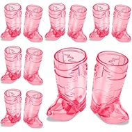 SAIAOKJ Cowboy Boot Shot Glasses, 12 Pcs 1 Oz Mini Plastic Boot Shot Glass, Reusable Plastic Boot Cu