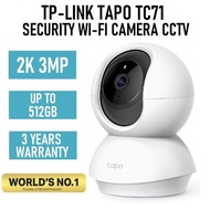 TP-Link Tapo TC71 3MP 2K WI-FI Home Security IP Camera CCTV Night Vision Motion Detection