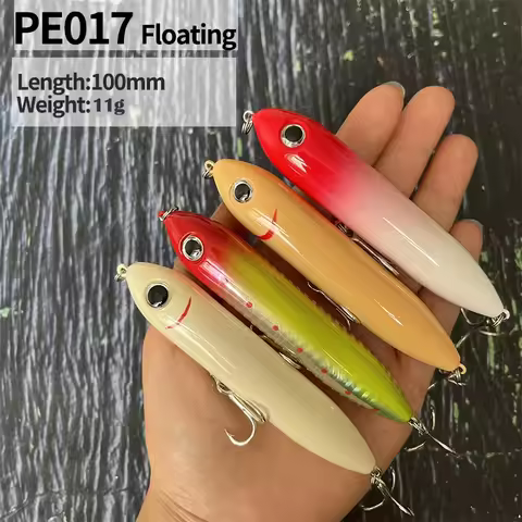 100mm 11g Pencil Fishing Spook Lures Floating Artificial Bait Saltwater Freshwater Okie Shad Swimbai