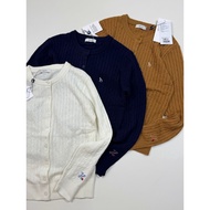 Hazzys Hazzys Preppy Style 2026 Classic Retro Twisted Wool Cardigan Women Autumn Winter Commuter Kni
