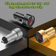 Car Charger 36W LED USB Type C QC 3.0 Fsat For samsung IP Phone 12-24V