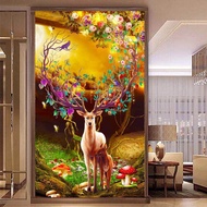 The New DIY 5D Diamond Painting By Numbers Full Drill Elk in Forest Diamond Embroidery Deer Mother S