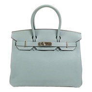 HERMES Togo皮革Birkin 30手挽袋Blue Ciel