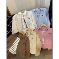 KEMEJA ALO Tank Top Set Shirt