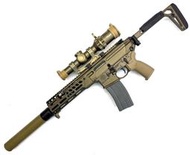 【IDCF】謎版 MCX Spear LT 9吋 消音 成槍 沙色 GBB 瓦斯 長槍 25076-5