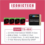 ASK Seller Before buy please.... Big Data Big Responsibilities 16TB~48TB QNAP TS-464-8G x4 Ironwolf 