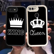 Q-58 King Queen Black white Case for OPPO A12 A12S A5S A11K A7
