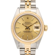 勞力士 Datejust P 系列腕錶，18K（黃金）不鏽鋼，女士款，香檳金色錶帶，79173