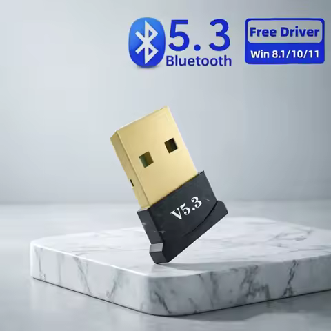USB Bluetooth 5.3 Receiver Transmitter Wireless Audio Dongle Adapter For PC Speaker Laptop Mouse Key