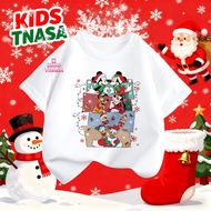(24-Hour Delivery) New Products Christmas Festival Party Team shirt Red 2026 kids Round Neck t-shirt